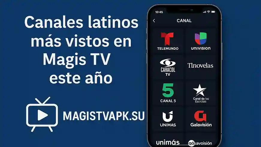 Canales latinos mas vistos en Magis TV este año