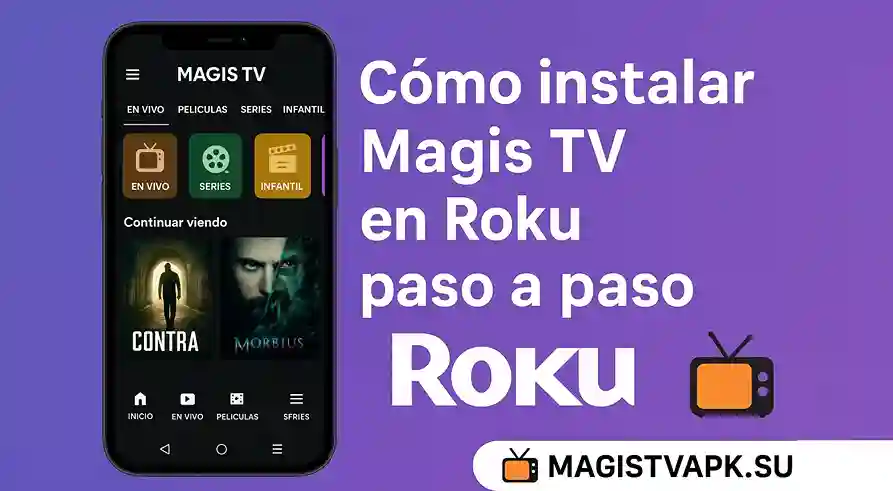 Cómo instalar Magis TV en Roku paso a paso en