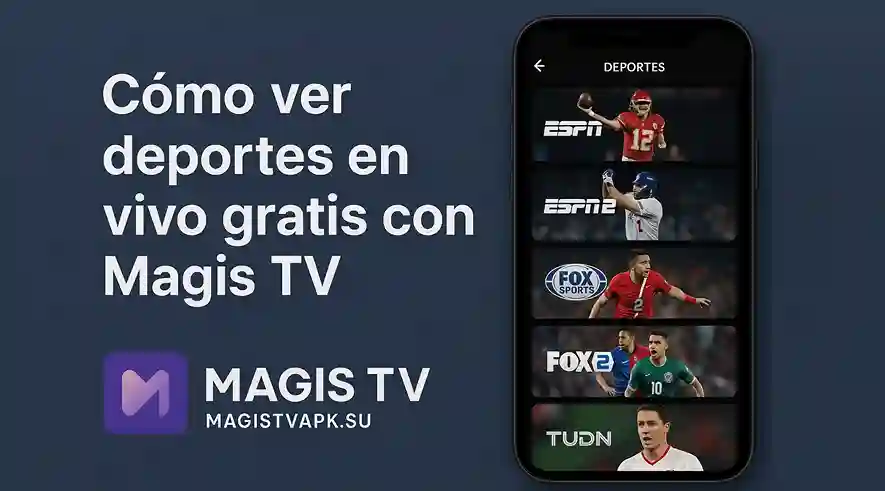 Cómo ver deportes en vivo gratis con Magis TV