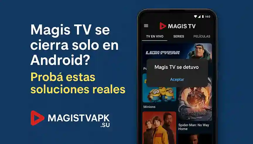Magis TV se cierra solo en Android Probá estas soluciones reales