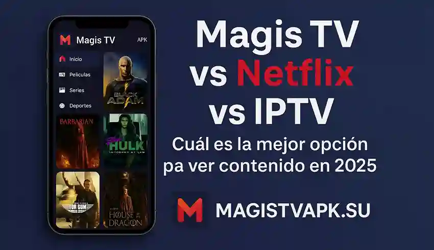 Magis TV vs Netflix vs IPTV Cuál es la mejor opción pa ver contenido en 2025