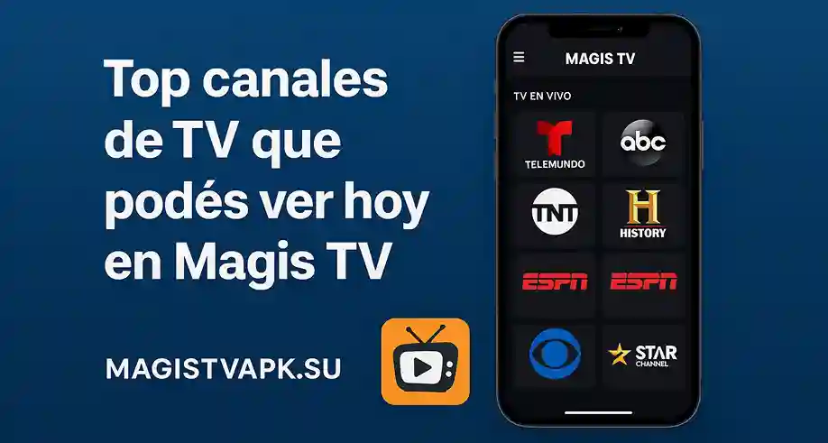 Top canales de TV que podés ver hoy en Magis TV